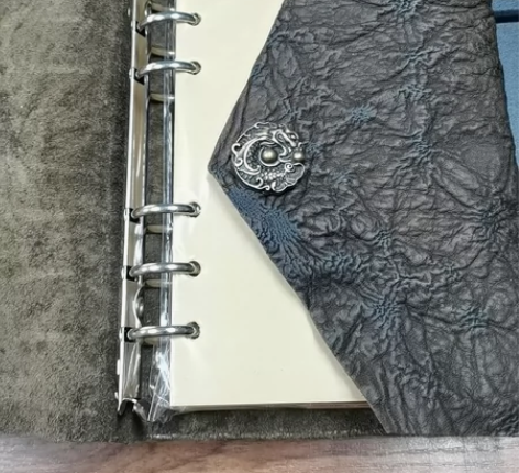 A6复古做旧甩纹笔记本子 真皮 手工制作日...