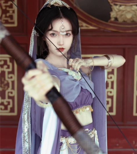 捌伍柒原创琼瑶公主异域风敦煌飞天改良汉服女...