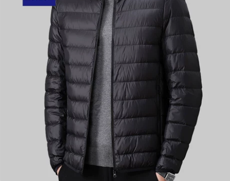 罗蒙轻薄羽绒服男士冬季立领2022年新款高...