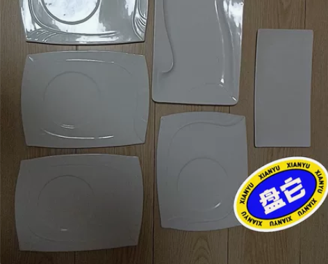 全新两用大白瓷盘,画家调色盘##amp;a...