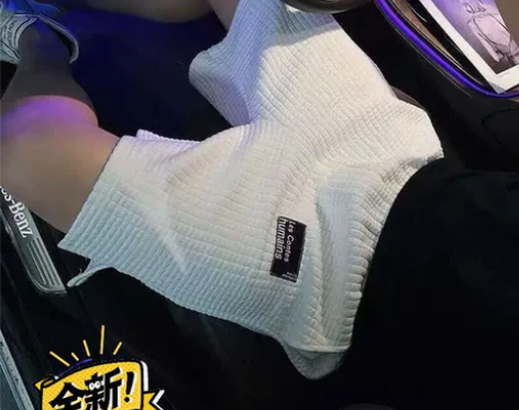 网红短裤男潮流夏季外穿宽松休闲华夫格五分裤...