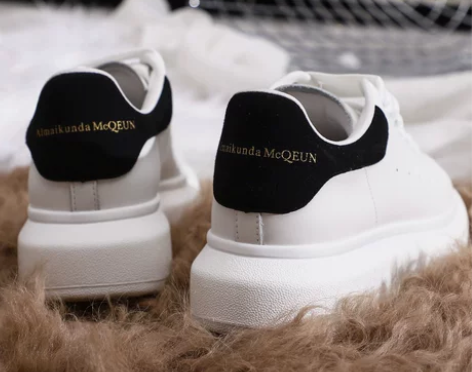 麦昆达小白鞋女爆款真皮增高厚底袁姗姗同款百...