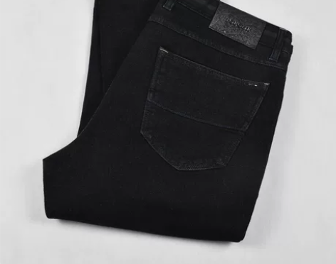 九牧王新品秋冬厚款男士专柜商务牛仔裤JJ1...