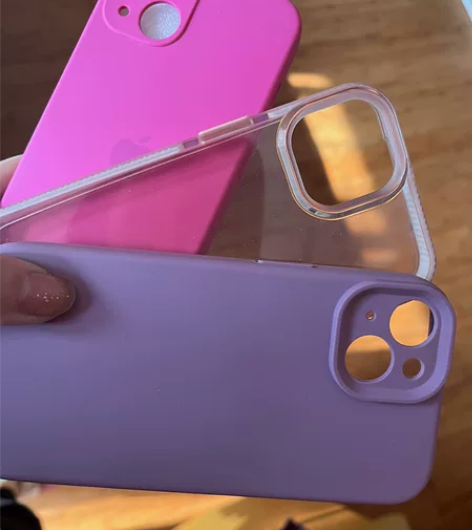 打包三个苹果13手机壳液态硅胶 火龙果色和...