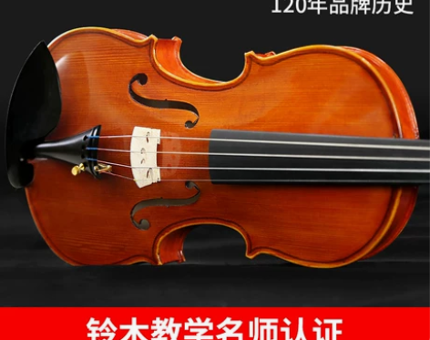 日本SUZUKI铃木手工实木小提琴初学者成...