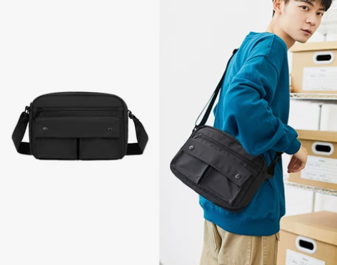 【年货价】森马男士胸包简约时尚休闲潮牌大容...