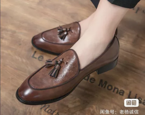正正品“公牛世家”布洛克流苏鞋，44码，真...