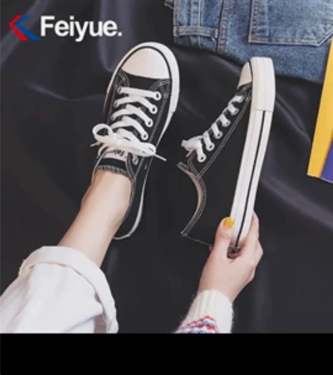 飞跃帆布鞋，全新未使用，37码适合38的脚...