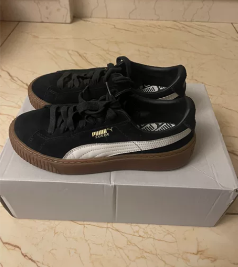 彪马松糕鞋 37.5码 无原盒 鞋底有一定...