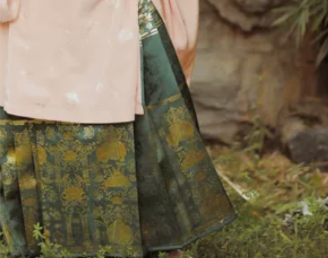 兰若庭汉服太平有象秋冬织金马面，全新有吊牌...