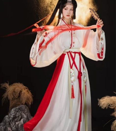 汉服珍缕桔梗晋制 主换汉服发饰，汉服马面，...