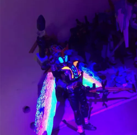 万代掌动假面骑士高能甲斗王己改夜光特效 感...