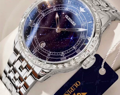 瑞士正品欧品客手表男士全自动机械表月相进口...