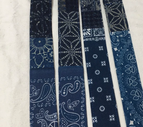 拼接腰带全新 腰果花和靛蓝古布拼接 还有两...