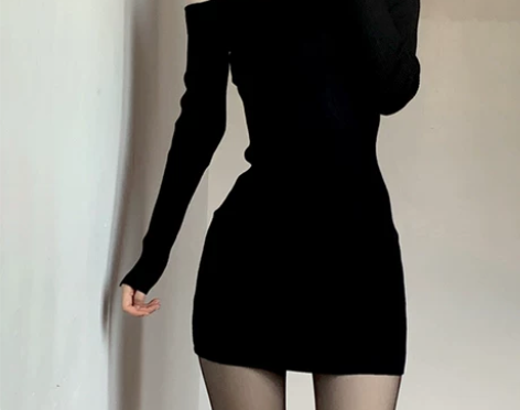 性感包臀裙女秋冬御姐风套装修身紧身连衣裙辣...