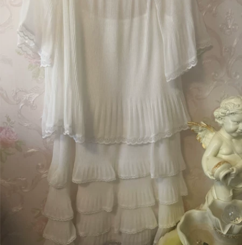 five plus 连衣裙套装蛋糕层荷叶裙...