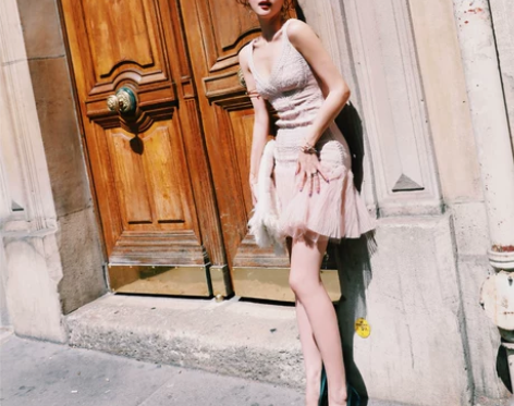 Lin 秋装女2017新款气质裙子名媛性感...