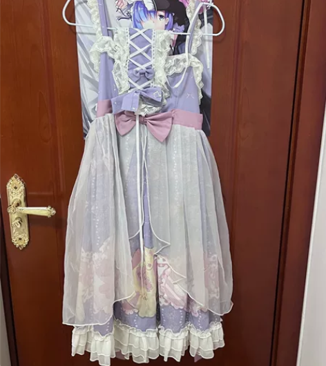 猫与情书Lolita m码 裙子发带飞机盒...