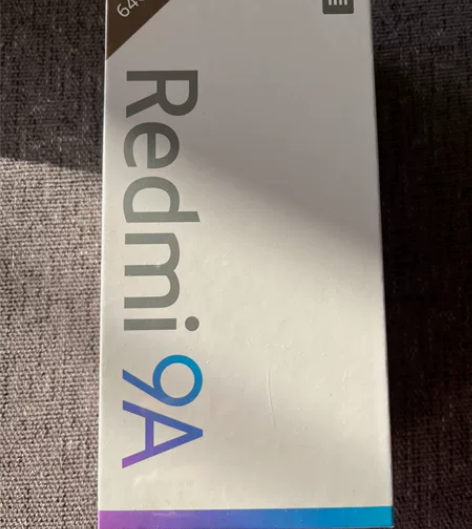 1台红米9A手机，砂石黑，4+64g，全新...