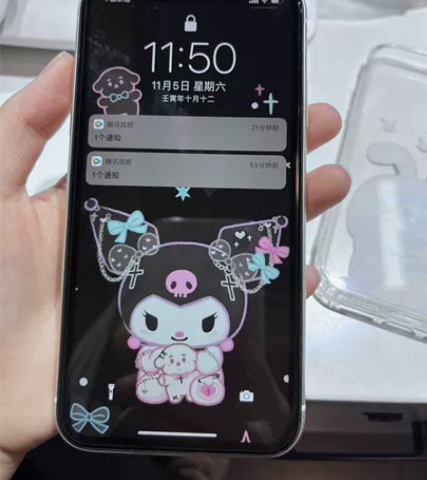 自用iPhone11全原装苹果11白色内存...