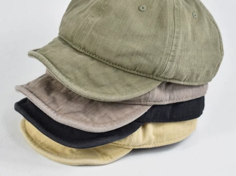 美式复古短檐软顶鸭舌帽阿美咔叽翘舌棒球帽水...