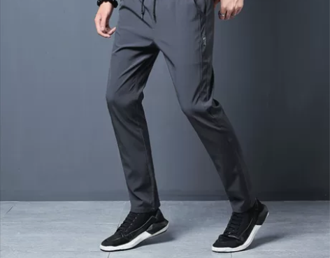 男士休闲裤春秋夏季外穿运动松紧裤子韩版修身...