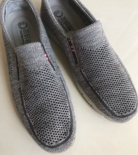 夏季轻便柔软凉爽新款透气弹力网面男士休闲鞋...