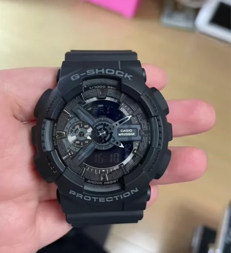 卡西欧黑武士手表货号GA-110-1BDR...