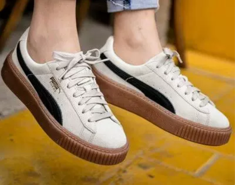 Puma彪马官网女鞋蕾哈娜板鞋低帮厚底增高...