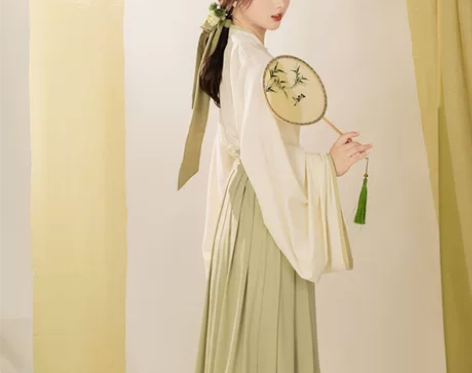 池夏不负卿:君影改良汉服日常女晋制交领上襦...