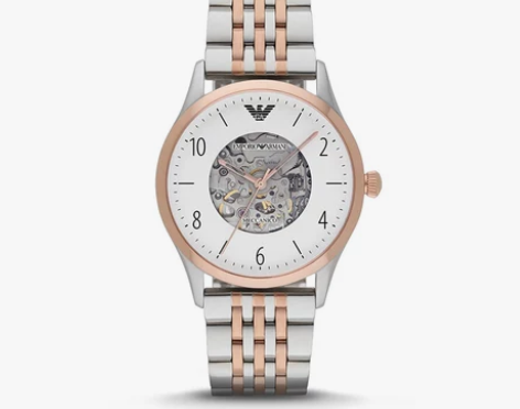 【官方】Armani阿玛尼混色钢带手表男时...