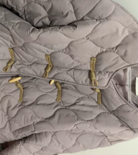 江左 冬日安全感 纯色牛角扣棉衣女2022...