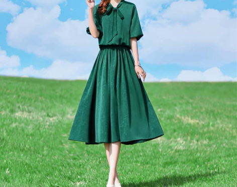 重磅真丝连衣裙女夏2022新款轻奢名媛法式...