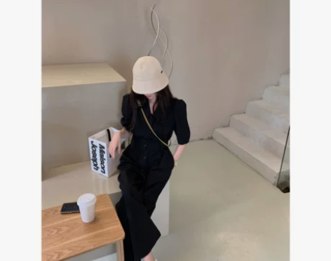 连衣裤/连体裤/连身裤 短袖/高腰线/有腰...