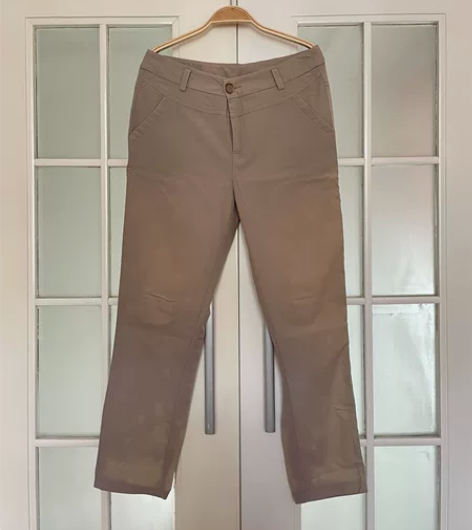 薄款休闲裤，XL，卡其色，微弹，前档27后...