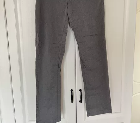 男士春秋灰色长裤 实体店购买腰围98，裤长...