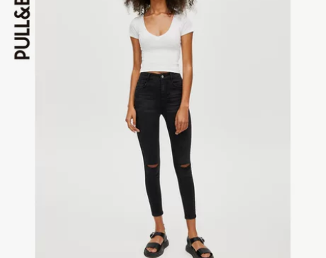 PULL##amp；amp；BEAR 高腰...