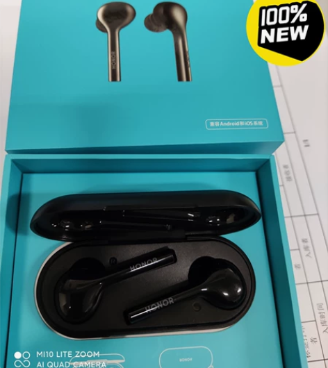 荣耀Flypods青春版耳机黑色  正品 ...