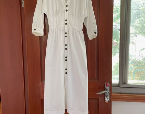 法式小香风白色连衣裙女夏炸街显瘦裙子 感兴...