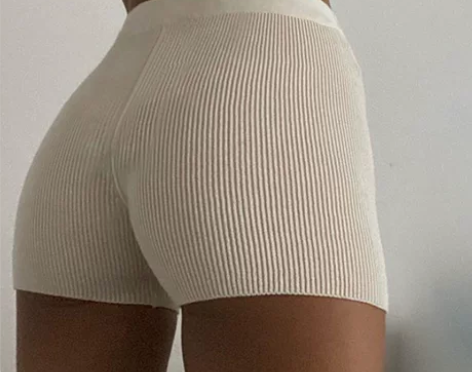 20184P欧美女装针织休闲女士短裤 冬季...