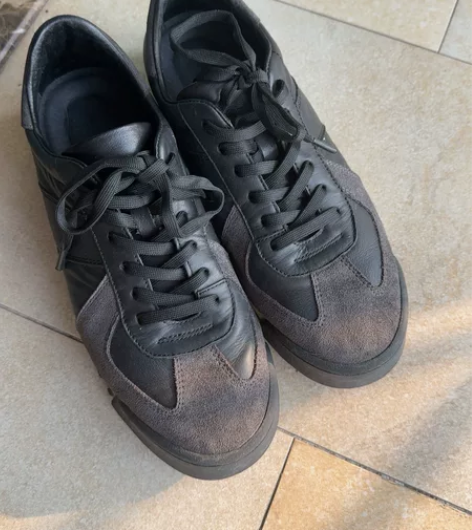 男士休闲皮鞋 40码相当于运动鞋41码我老...