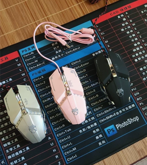 牧马人g9金属机械电竞鼠标有线游戏专用电脑...