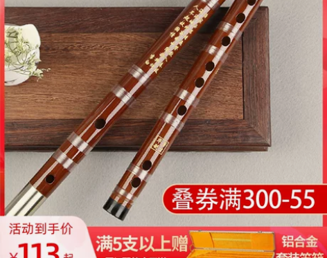 【狂欢价】董生华笛子竹笛初学成人儿童零基础...