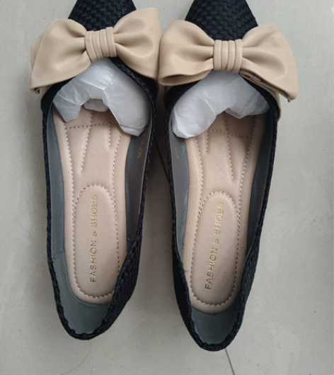 尖头单鞋女春秋2022新款百搭网红真皮平底...