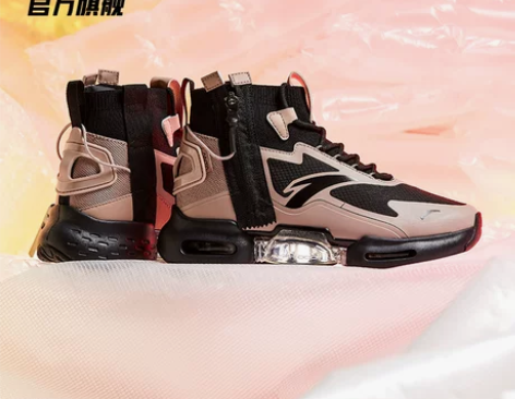 安踏女鞋运动鞋女2020冬季新款全掌气垫鞋...