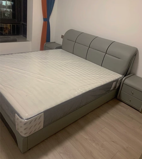 全新轻奢真皮床现代简约双人1.8米主卧床1...