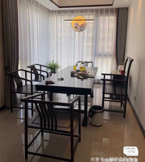 工作室不开了，处理一套实木大板泡茶桌，喝茶...