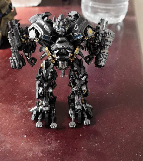 变形金刚铁皮3d打印上色成品。 在别人那买...