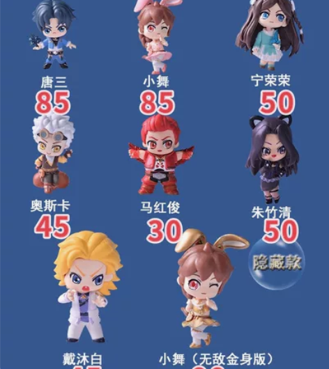 正版盲盒斗罗大陆手办动漫 动画系列 盒卡齐...