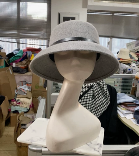 全新新款出口羊毛赫本风礼帽顶气质毛尼帽子女...